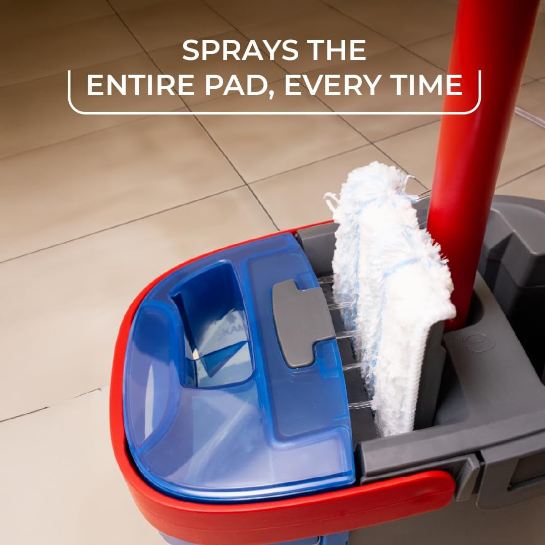 O-Cedar H2Pro Flat Mop System – Dual-Tank Cleaning for Spotless Floors