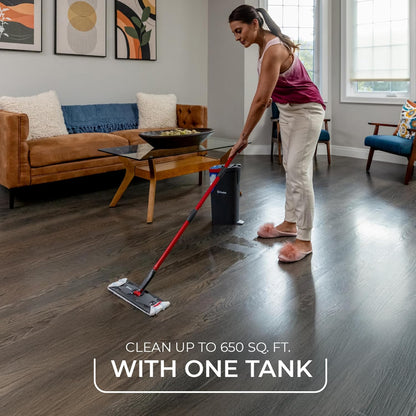O-Cedar H2Pro Flat Mop System – Dual-Tank Cleaning for Spotless Floors