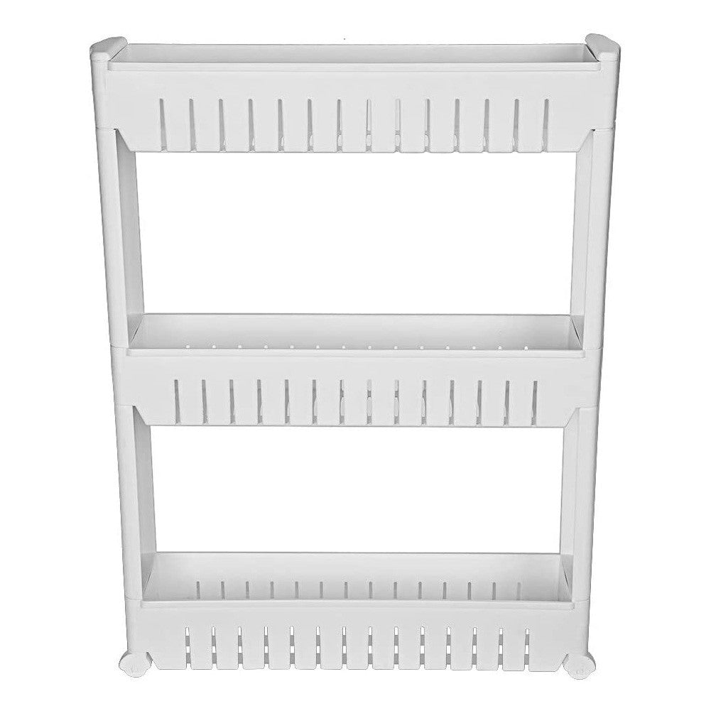 Slim Slide-Out Storage Organizer Rack | Rolling Kitchen, Laundry & Bathroom Storage Cart