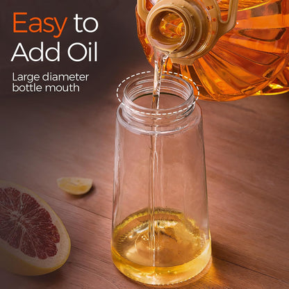 2-in-1 Glass Olive Oil Sprayer & Dispenser (16oz / 470ml) – Precision Cooking Made Easy