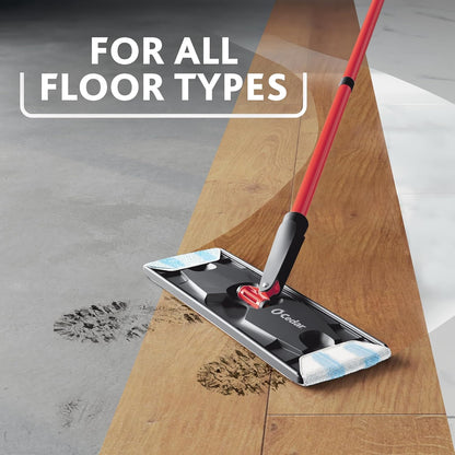 O-Cedar H2Pro Flat Mop System – Dual-Tank Cleaning for Spotless Floors