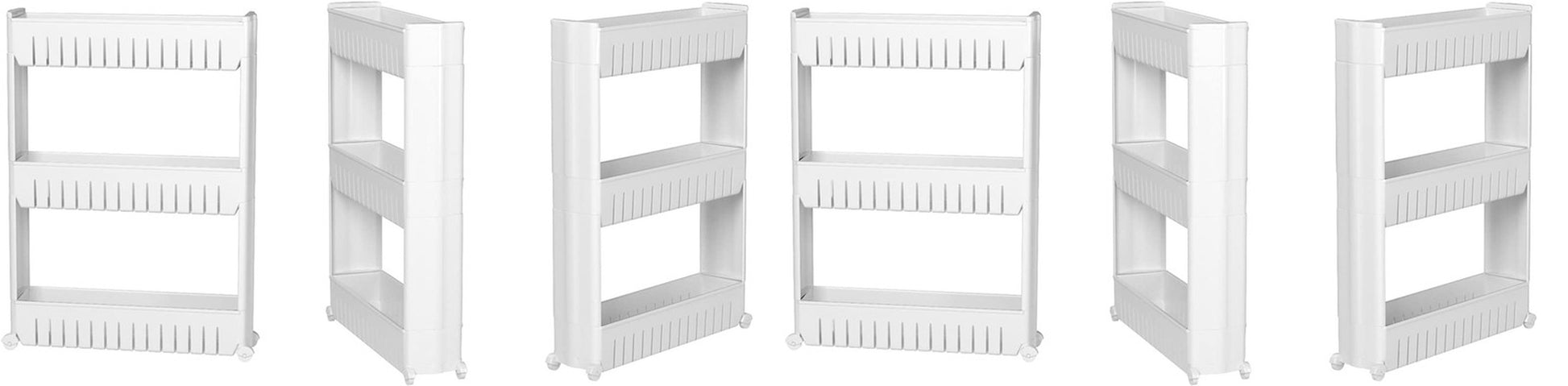 Slim Slide-Out Storage Organizer Rack | Rolling Kitchen, Laundry & Bathroom Storage Cart