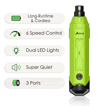6-Speed Dog Nail Grinder Enhanced Pet Nail Grinder Super Quiet Rechargeable Electric Dog Nail Trimmer Painless Paws Grooming